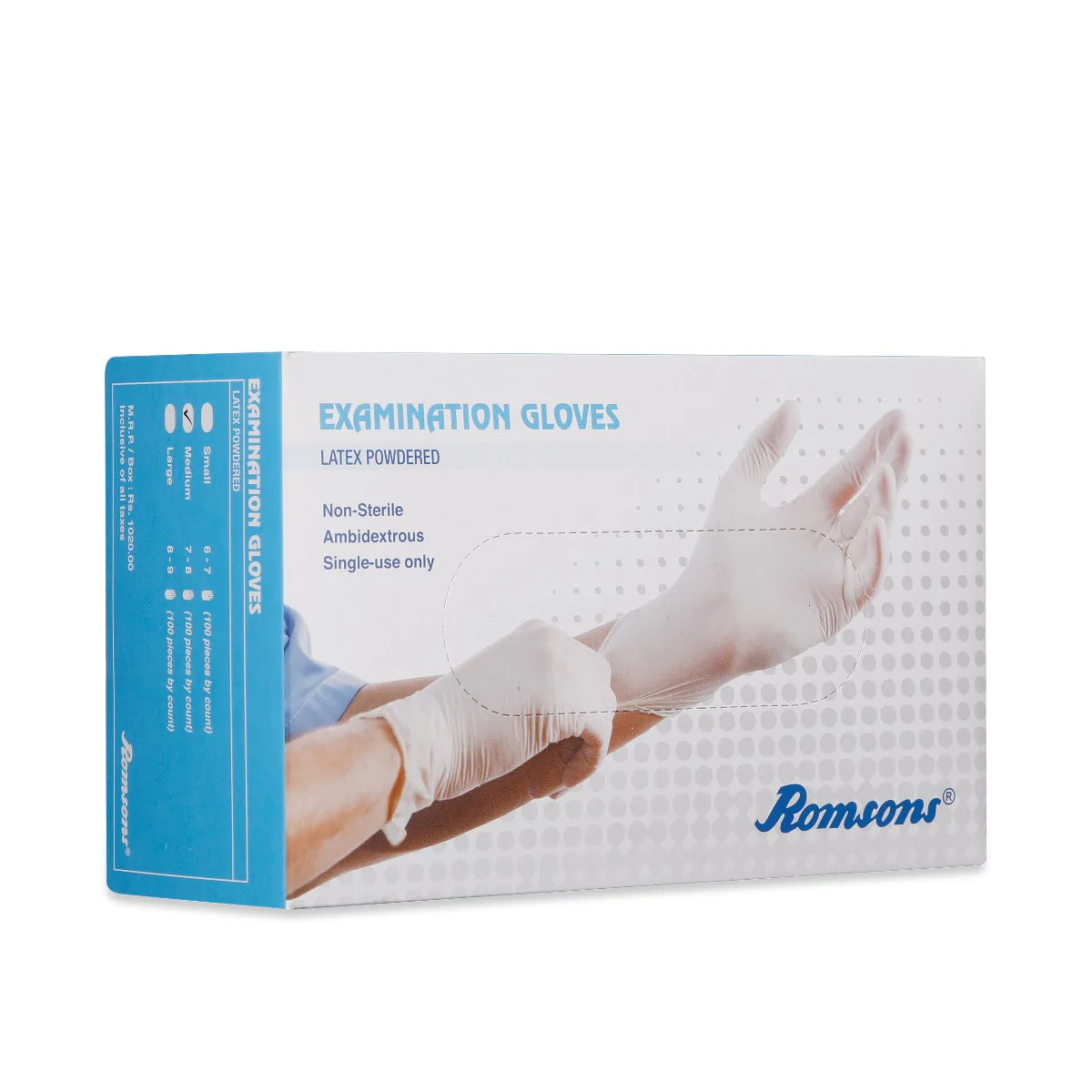 Latex Medical Examination Hand Gloves  (100 Pcs/Pack)