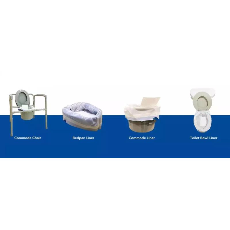 KosmoCare Disposable Bedside Commode Pail Liners - 24 liners