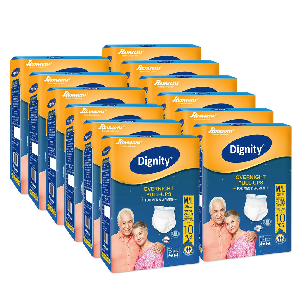 Dignity Overnight Pull Up Adult Diapers (10 Pcs/Pack)