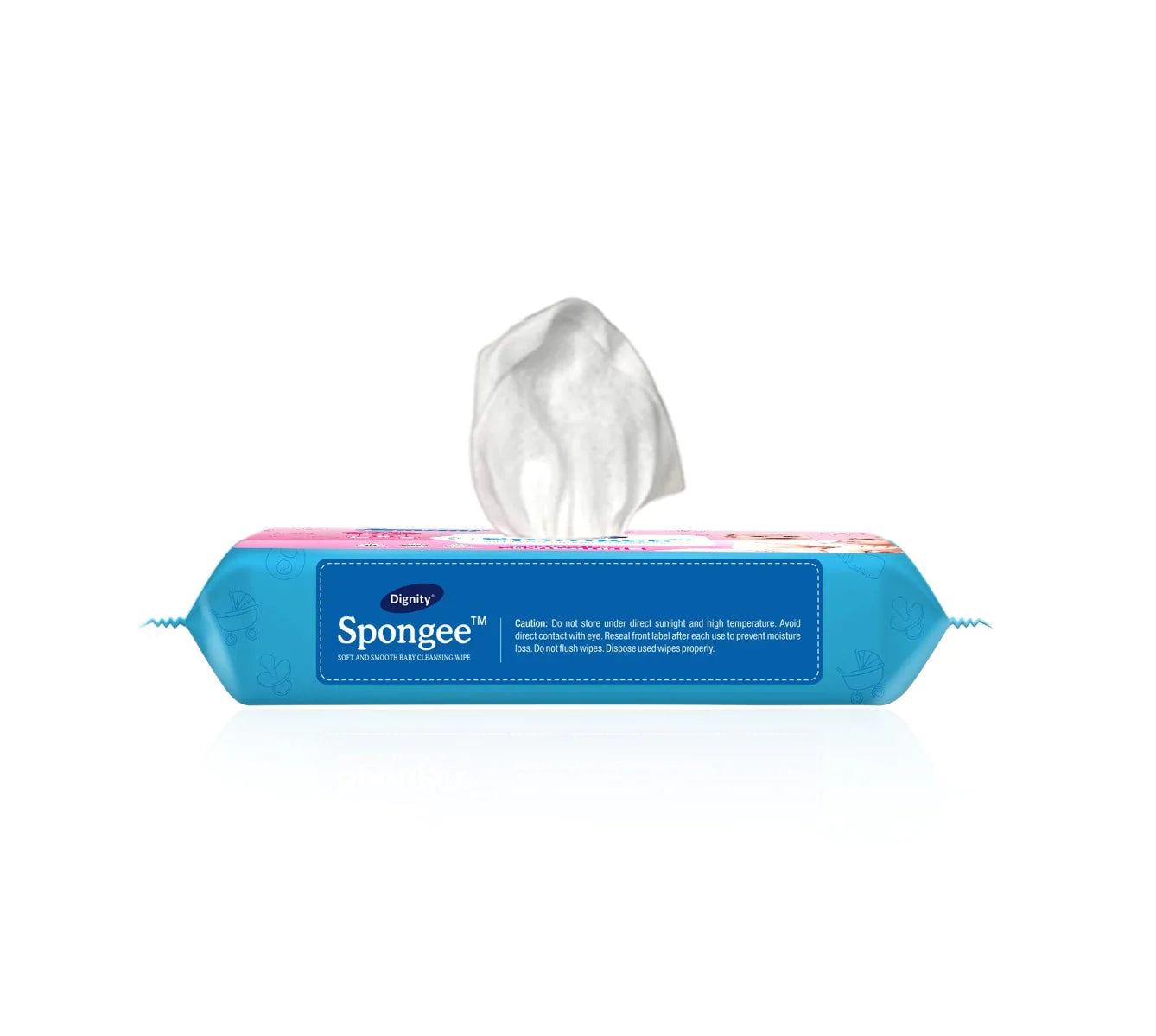 Dignity Spongee Baby Wet Wipes (72 Wipes/Pack)