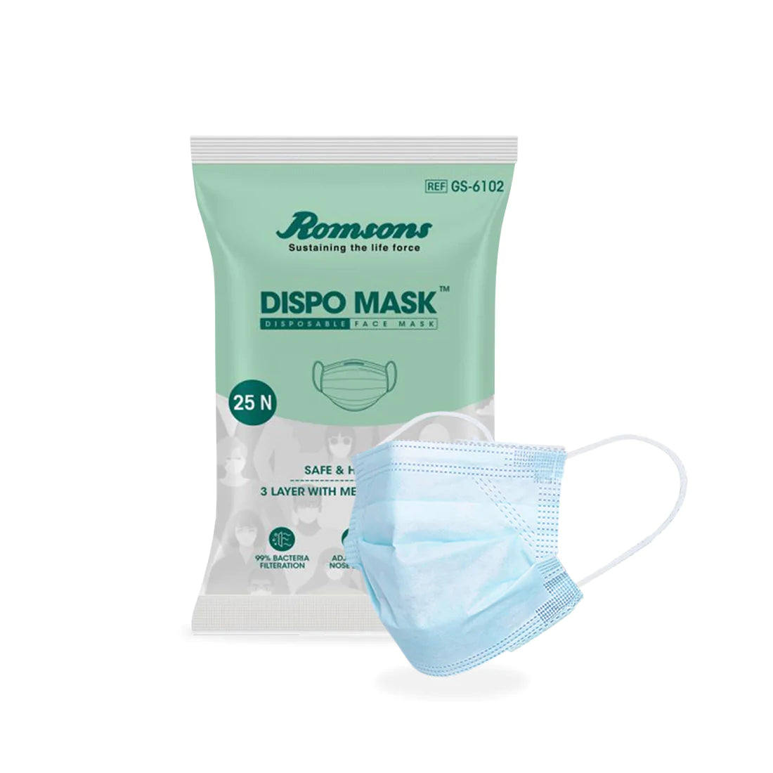 Dispo Mask (25 Pcs/Pack)