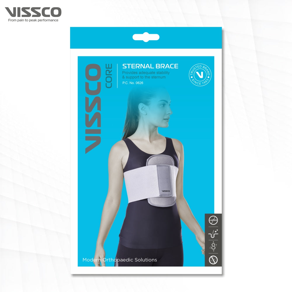 "VISSCO STERNAL BRACE (GREY COLOUR) STANDARD"