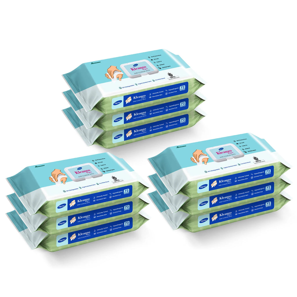 Dignity Kleanzo Hand Cleansing Wipes  (72 Wipes/Pack)