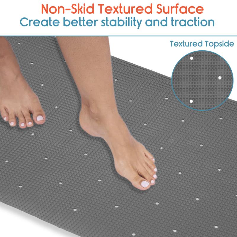 Shower Mat Size 40 cm x 60cm (Square-Grey)