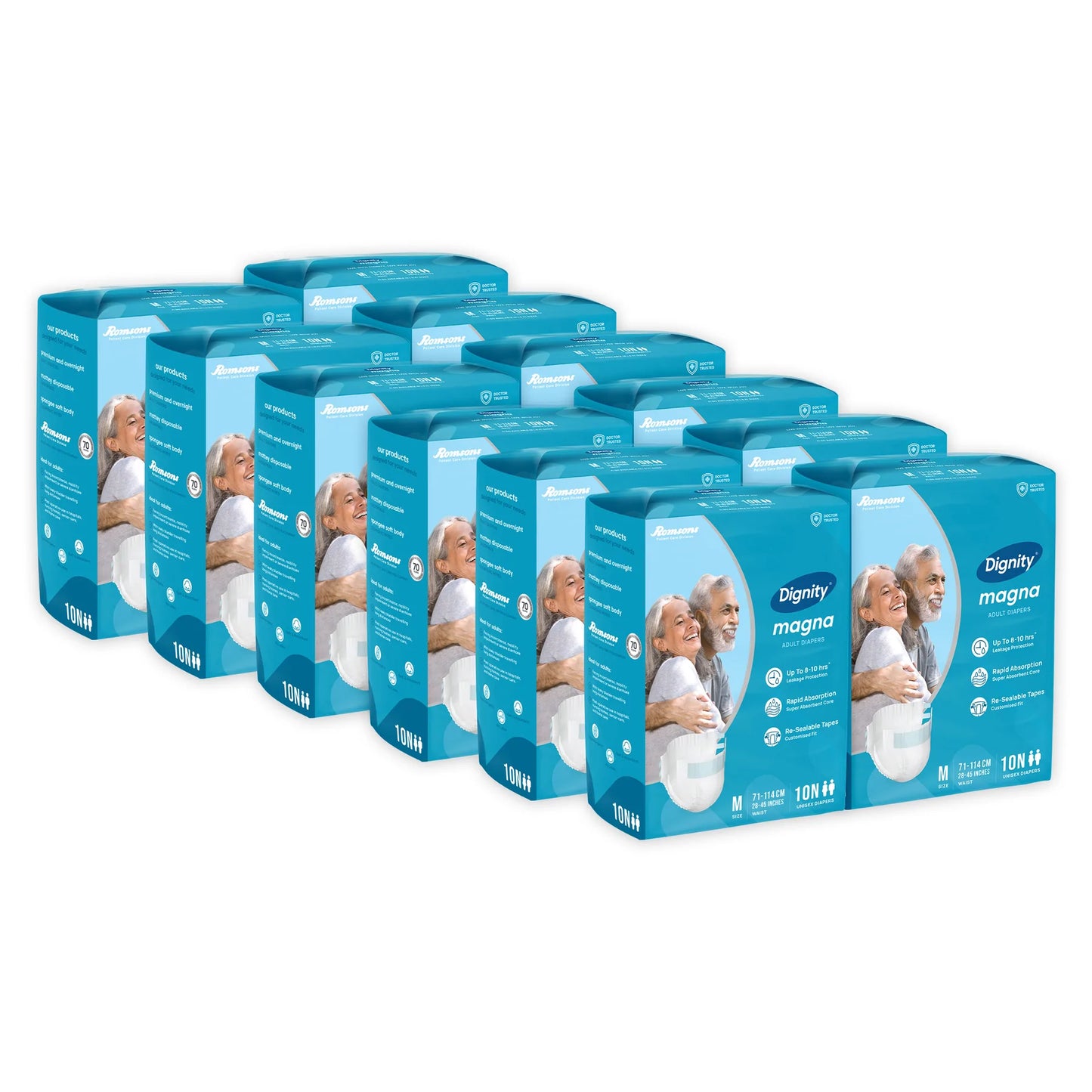 Dignity Magna Adult Diapers (10 Pcs/Pack)