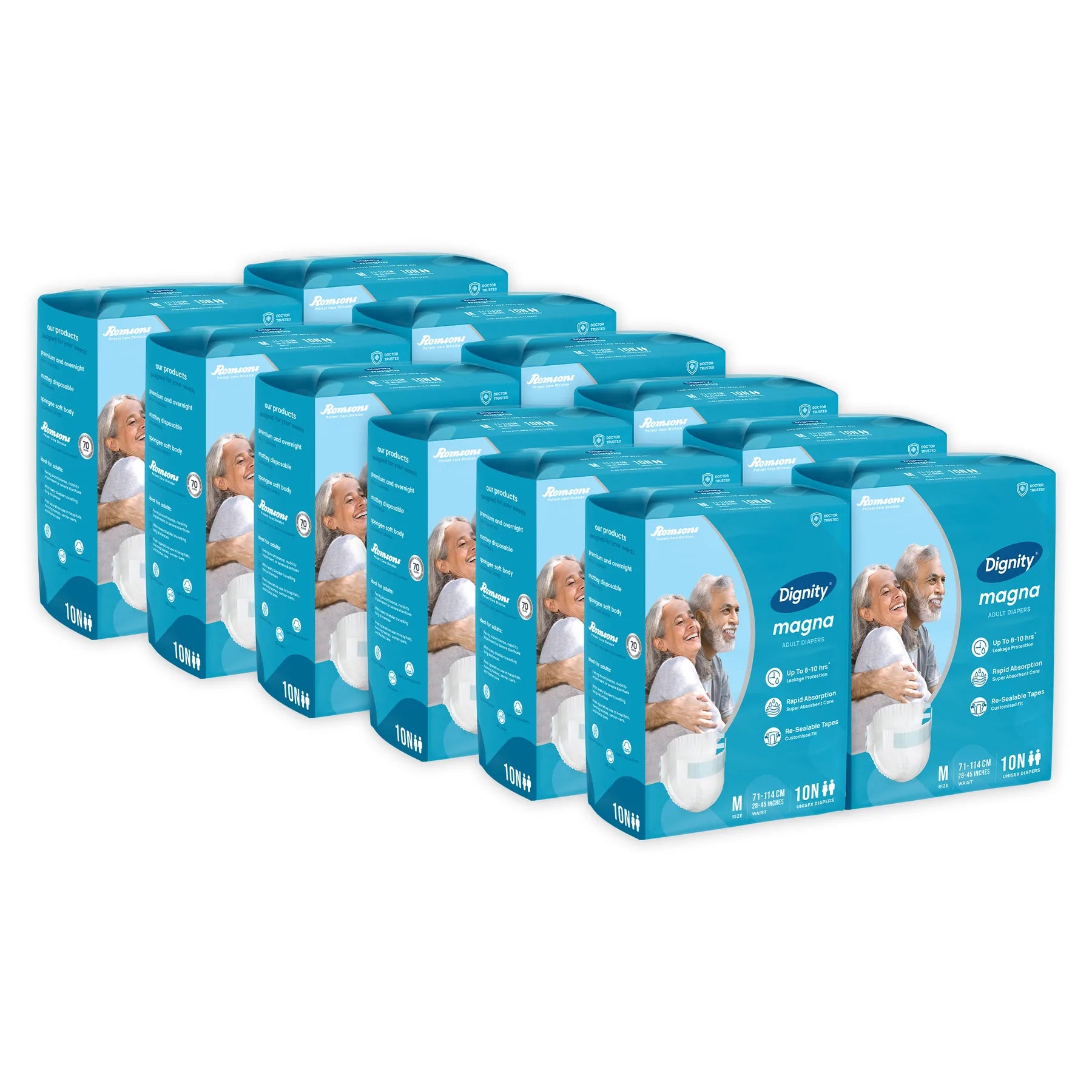 Dignity Magna Adult Diapers (10 Pcs/Pack)