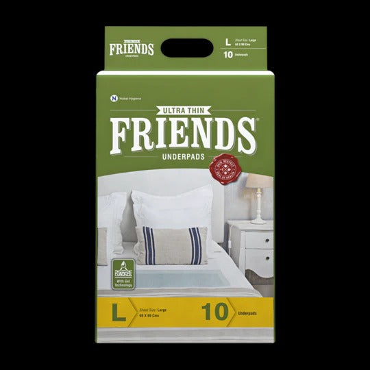 Friends Easy Adult Diapers + Classic Underpads Combo Pack