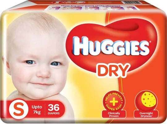 Huggies Dry pants- Small - S (72 Pieces)