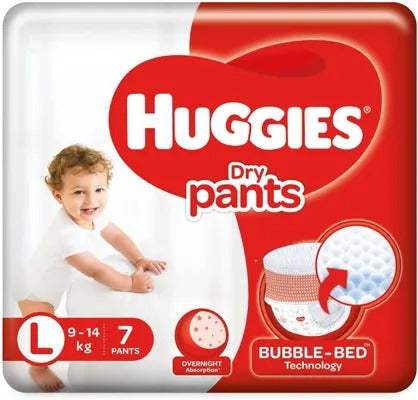 Huggies Dry pants Large - L (7 Pieces)