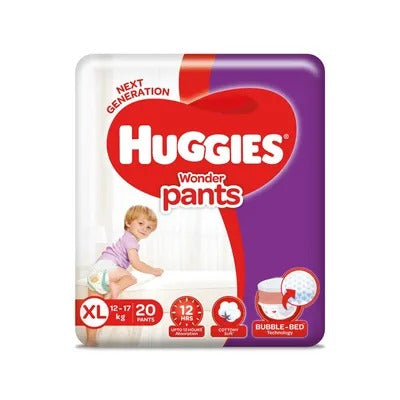 Huggies Wonder Pants Diapers, Extra Large (Pack of 20)
