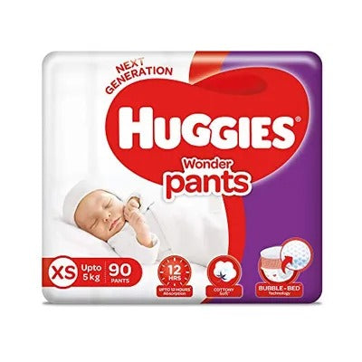 Huggies Wonder Pants Extra Small Size Diaper Pants (90 Count)