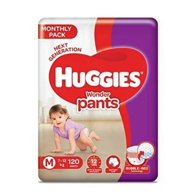 Huggies Wonder Pants Mega Jumbo Pack Medium Size Diapers, 120 Count