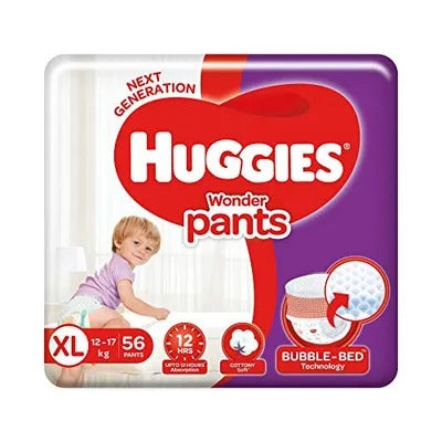 Huggies Wonder Pants Diapers, Extra Large (56 Count)