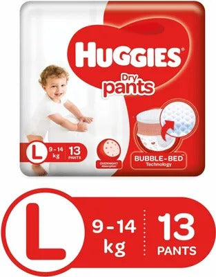 Huggies Dry pants Large - L (13 Pieces)