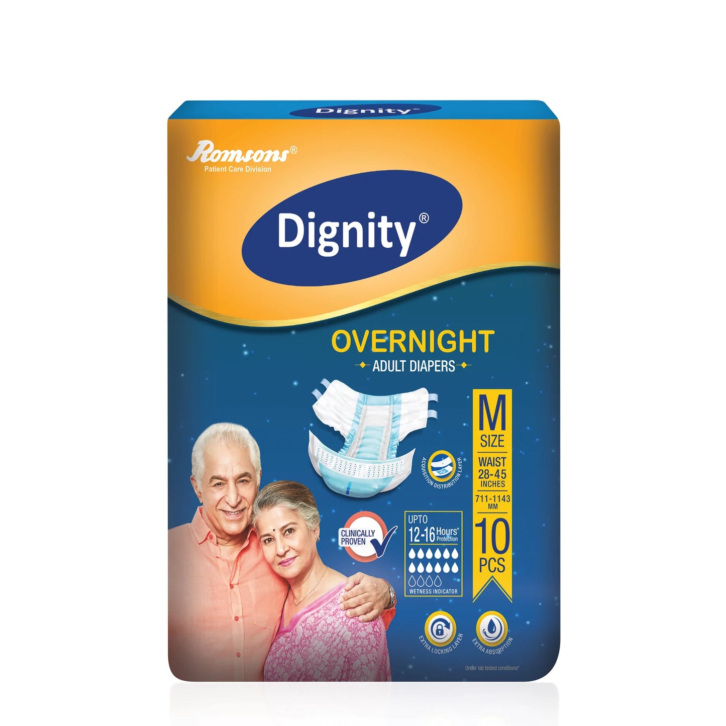 Dignity Overnight Adult Diapers (10 Pcs/Pack)